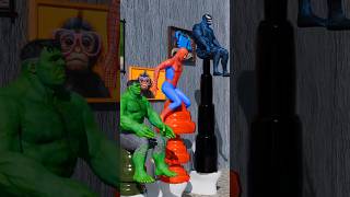 Hulk Vs Spider-Man vs venom #cartoon #cartoon #challenge #gta
