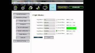 Cheerson CX-20 Transmitter Switch Settings