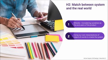 Heuristic 2: Match between system and the real world