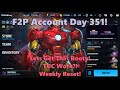 Marvel Future Fight: F2P Account Day 351! Lets Get That Booty! TUC Work? Weekly Reset! 🏴☠️🤓🏗️