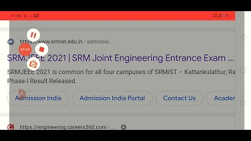 SRM JEEE 2021Result Latest Update ?|| SRMJEEE 2021 Result Expected Update?||