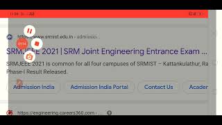 SRM JEEE 2021Result Latest Update ?|| SRMJEEE 2021 Result Expected Update?||