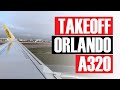 Takeoff From Orlando International Airport (MCO) | Spirit Airlines (4K) (60FPS)