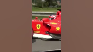 Ferrari F1 Formula Car on Public Highway in the Czech Republic #shorts #formula1 #ferrari