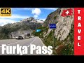 Driving in Switzerland 3: Furka Pass (From Andermatt to Gletsch) | 4K 60fps