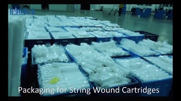 String Wound Yarn Filter Cartridges With Cotton/PP/Glass Fiber And Applied In Water Treatment