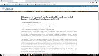 Firdapse For Lambert-Eaton Myasthenic Syndrome Not As Good As 3,4Dap