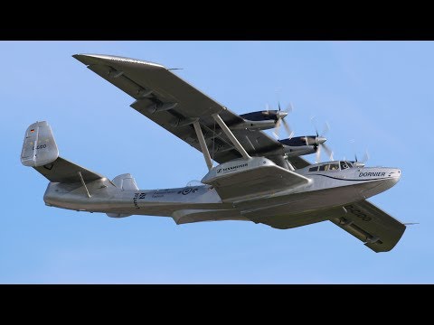 World's Only Flying Dornier Do-24 ATT - Takeoff, Flypast, Landing & Taxiing