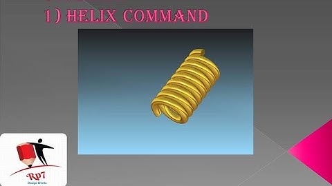 How to make spring in solid edge2021 with Helix command