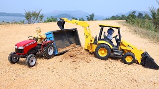 Mahindra Tractor Trolley Accident Pulling Out Jcb 3Dx ? Dumper Truck Accident Highway ? Cs Toy