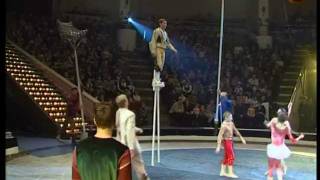Acrobats with teeterboards