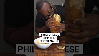 You Voted  For It! Philly Cheese Steak Dipped In Cheese Sauce  #shorts #food #recipe