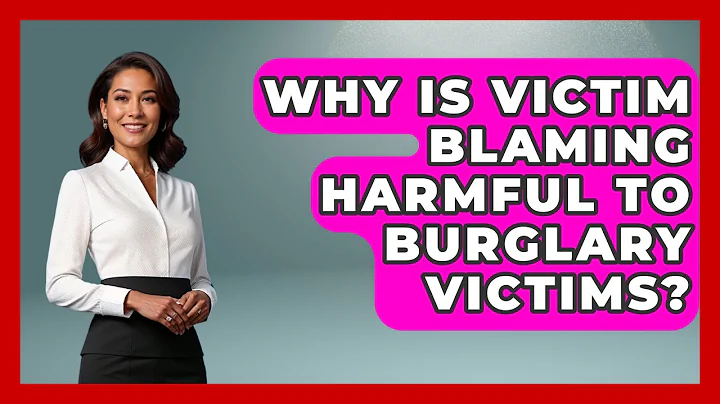 Why Is Victim Blaming Harmful To Burglary Victims? - True Crime Lovers