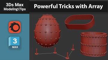 Powerful Tricks with Array Modifier in 3ds Max — Must-Know Features!