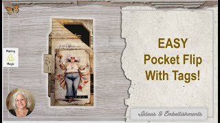 Journal with Me! Lets Make an EASY Pocket Flip!