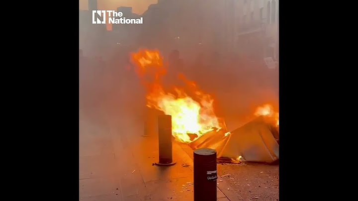 Security forces fire tear gas and rubber bullets at protesters in Beirut