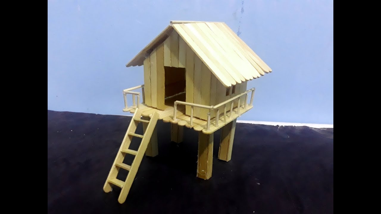 Contoh Miniatur Rumah Joglo Dari Stik Rumah Joglo Limasan Work