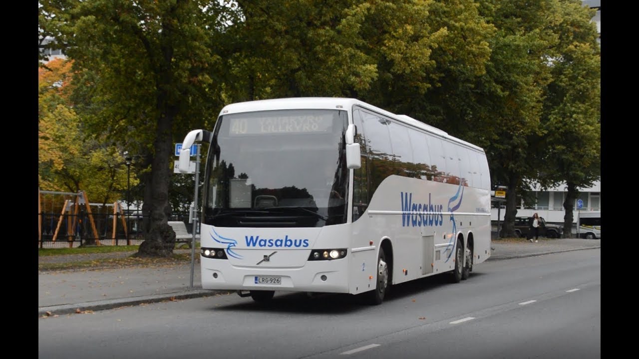 Wasabus line 40 departs to Vähäkyrö from Vaasa