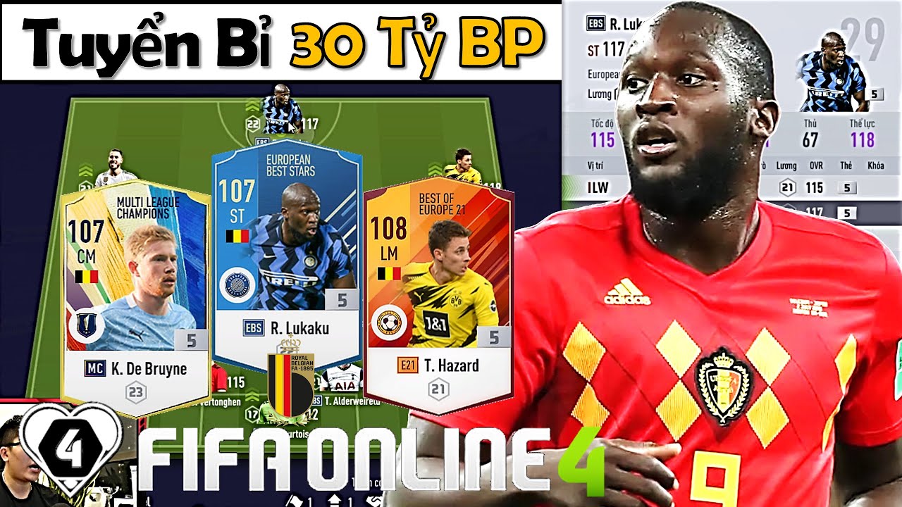 Xây Dựng & Trải Nghiệm ĐH " TUYỂN BỈ 30 TỶ " Khủng Nhất FO4 2022 Với KEVIN, HAZARD & LUKAKU EBS +5