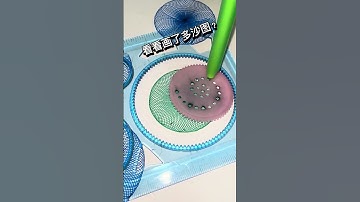 This is so satisfying!!🤤Magic Ring/circle/Ruler #2024 #satisfying #spirograph #shorts #art