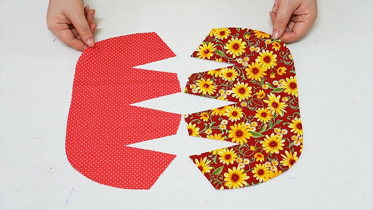 So Easy Sewing cute zipper pouch 💟 Gift Sewing Idea