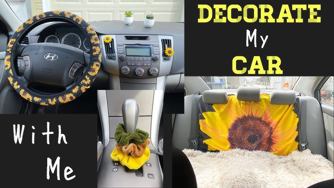 giving my car a pinterest/vsco inspired makeover // clean + decorate my car  with me! 