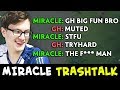 Miracle INVOKER friendly TRASHTALK vs GH, Fly and EternalEnvy