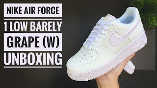 nike air force 1 white barely grape