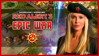 Red Alert 3 Epic War Mod - Soviet March | (3 vs 3)