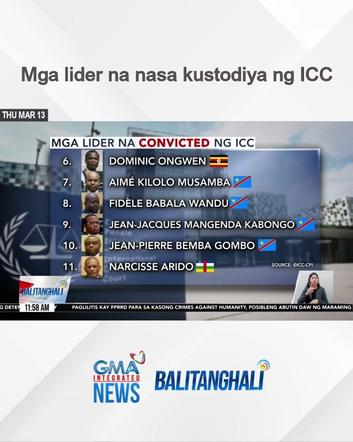 Mga lider na nasa kustodiya ng ICC | Balitanghali