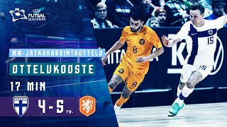 Highlights (17 min) | Suomi–Hollanti 4–5 rp. | FIFA Futsal World Cup 2024 qualifications | 17.4.2024