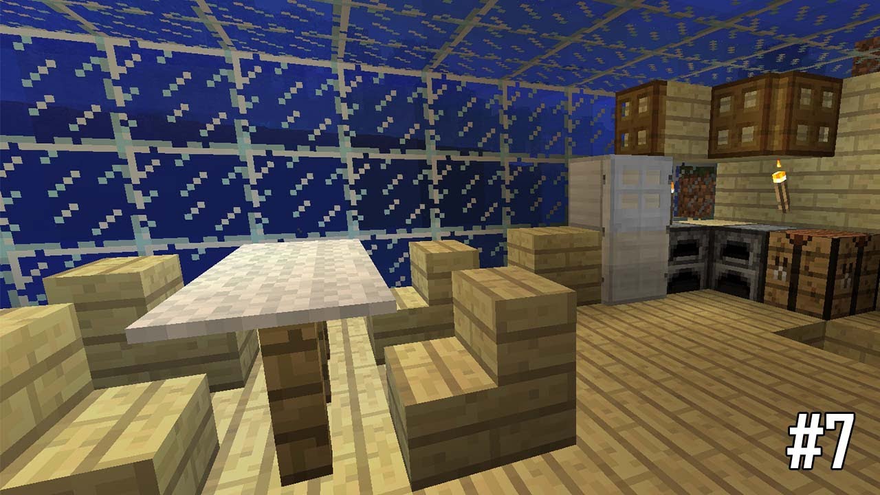 DECORATION DE LA MAISON SOUS L'EAU : Minecraft Déco - YouTube