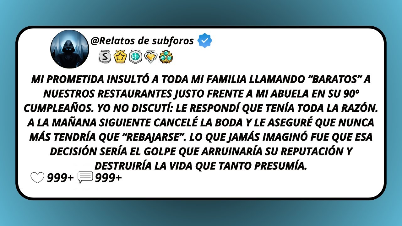 Mi Prometida Insultó A Toda Mi Familia Llamando “Baratos” A Nuestros Restaurantes Justo Frente A...