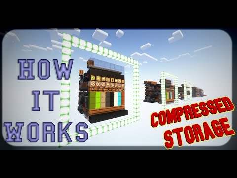 Compressed Storage: How it Works | Part 2/2 | Minecraft @MaizumaGames