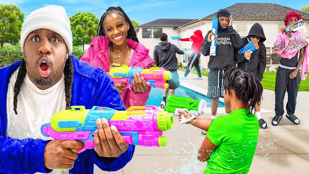 💦 Family Water Fight… Things Got OUT OF CONTROL 😂