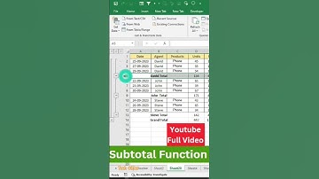 Master the SUBTOTAL Function in Excel in Minutes!