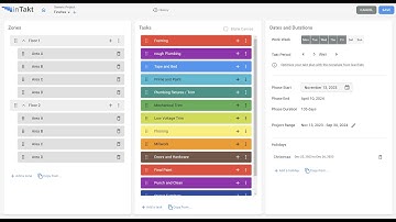 Creating a Project and Phases