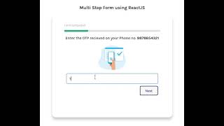 Multi Step Form using ReactJS ⚛️ [ Source Code ]