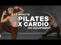 50 min full body pilates x cardio workout  no equipment  feel strong and balanced  core