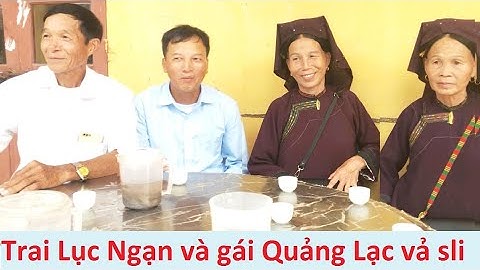 .Gái Quảng Lạc và trai Lục Ngạn hát sli đám cưới Tân Sơn