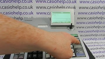 How To Set Up Training Mode On The Casio SE-S3000 / SES3000 / PCR-T2100 Cash Register