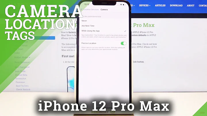 How to Turn On / Off Camera Location Tags in iPhone 12 Pro Max – Manage Camera Location Options