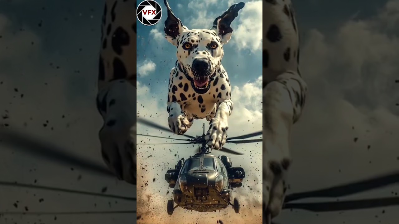Dalmatron Attack 😱😱| Robotic Dog VFX | Epic Sci-Fi Animation#cartoon #funny #shortvideo #youtube