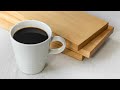 Make a wood stain with coffee only 2 ingredients