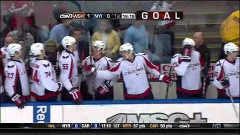 Jason Chimera Goal vs ISlanders - January 20th 2011