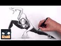 How to draw spider gwen  spider man sketch art lesson step by step