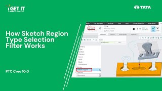 How Sketch Region Type Selection Filter Works | CREO Parametric 10.0 by i GET IT Learning for Engineers 134 views 3 months ago 1 minute, 42 seconds