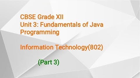 Unit 3 II  IT (802) II Part 3