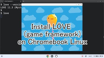 Install LÖVE (game framework) on Chromebook Linux