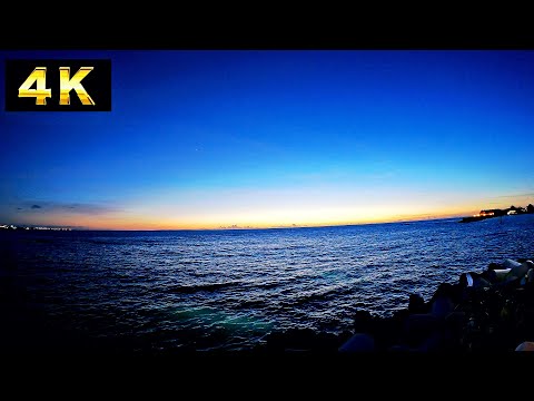 【4K】絶景！！海と夕日でリラックス
